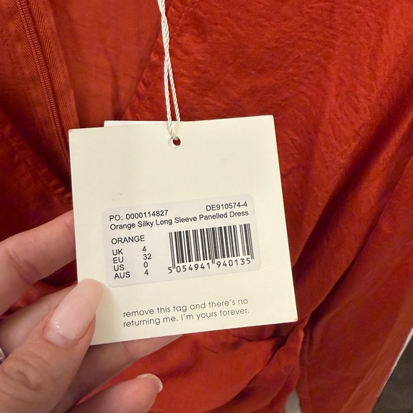 Missguided Terracotta Long Sleeve Dress - Picture 4 of 5